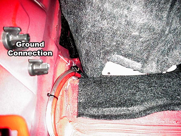 Ground connection Location