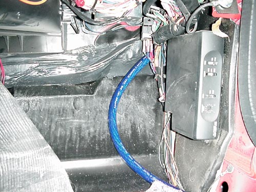 Passenger Footwell Area