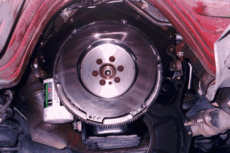 SLP Flywheel On The Car